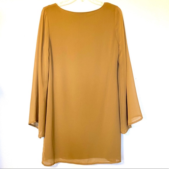 NWT Forever 21[Love 21] Bell Sleeves Olive Dress S - Picture 6 of 8